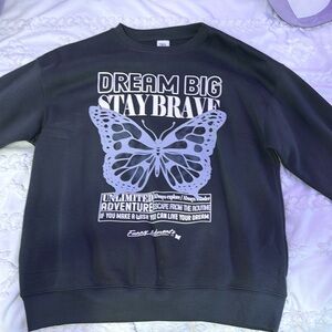 Zara butterfly crewneck